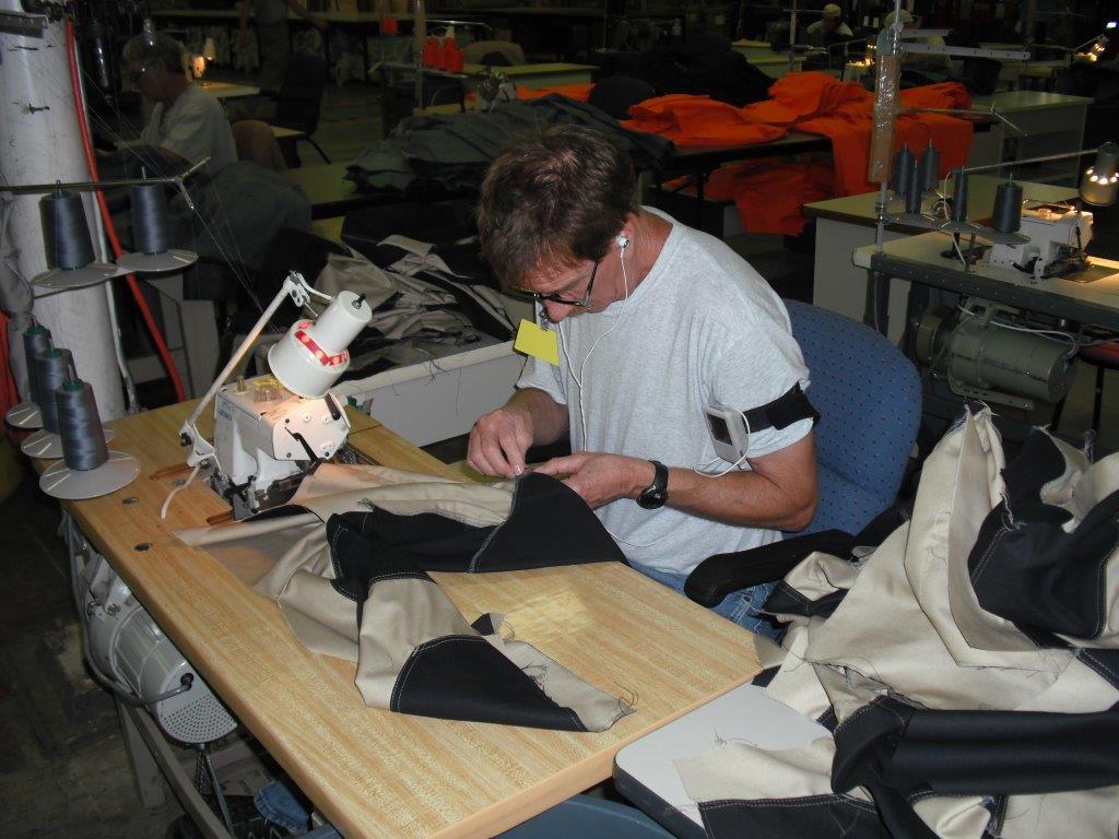 Cut and sew station